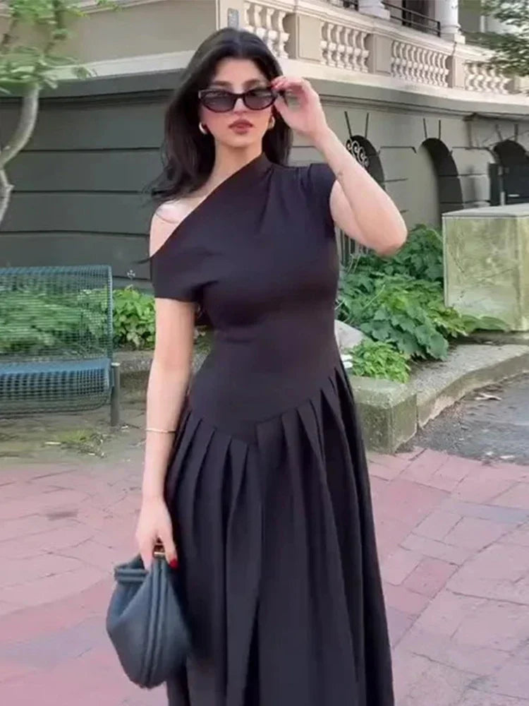 Geplooide Jurk Ile de France Stijl - StudioMarella