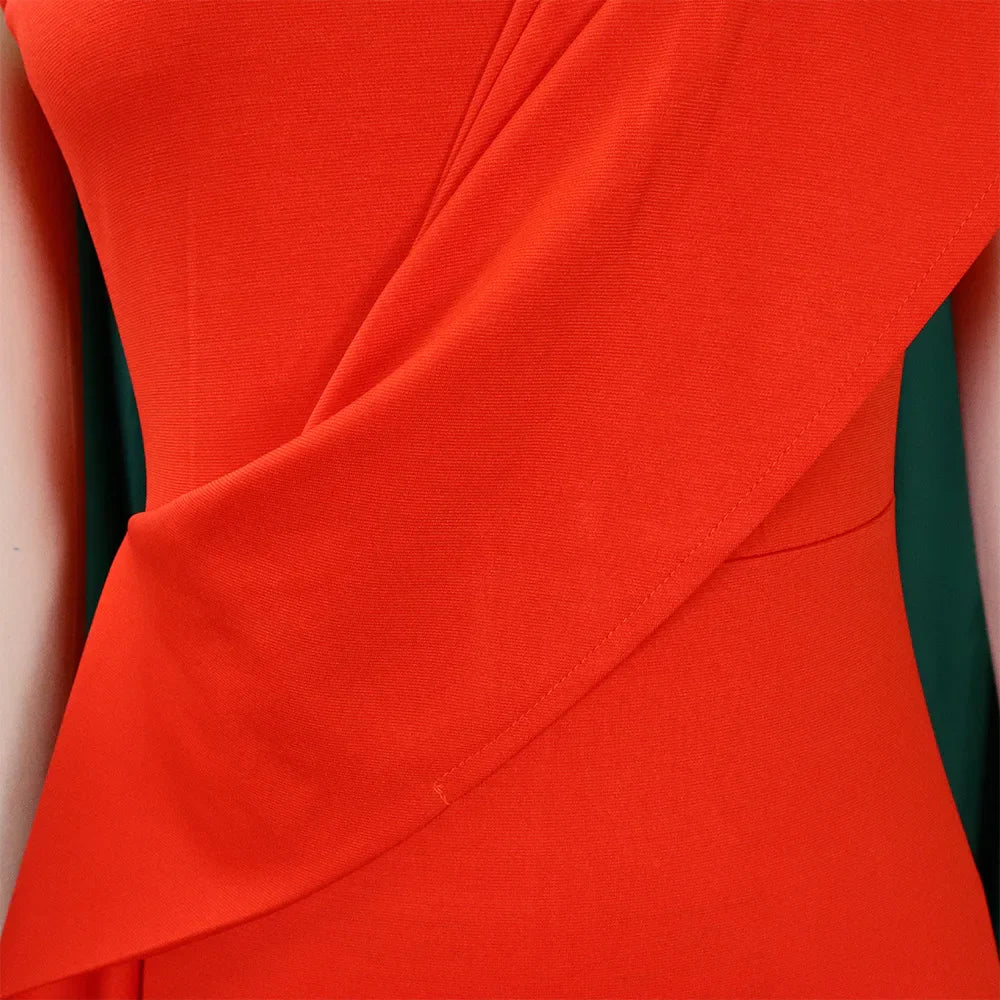 Vrouwelijke En-Hals Jurk Elegante Zomerjurk