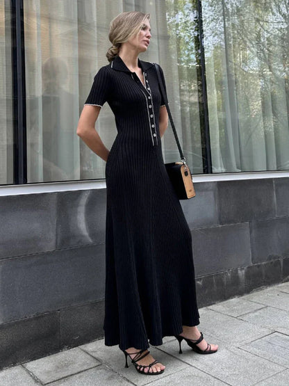 Zomerjurk Metallic Glanzend Mode Jurk voor Vrouw
