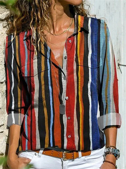 Elegante Vrouwelijke Blouse van Hoge Kwaliteit Stof