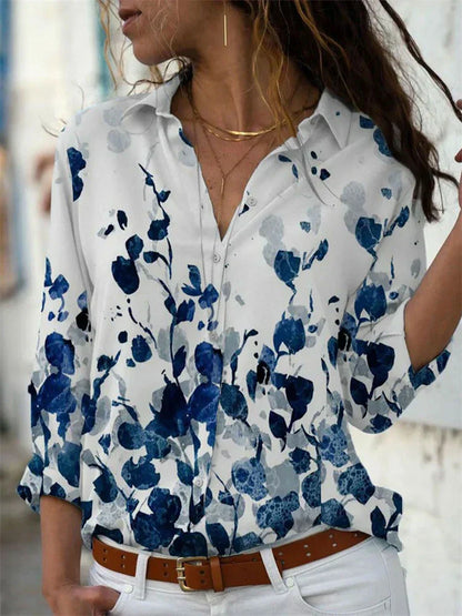 Vrouwelijke Blouse Korte Mouwen Zomerse Stijl