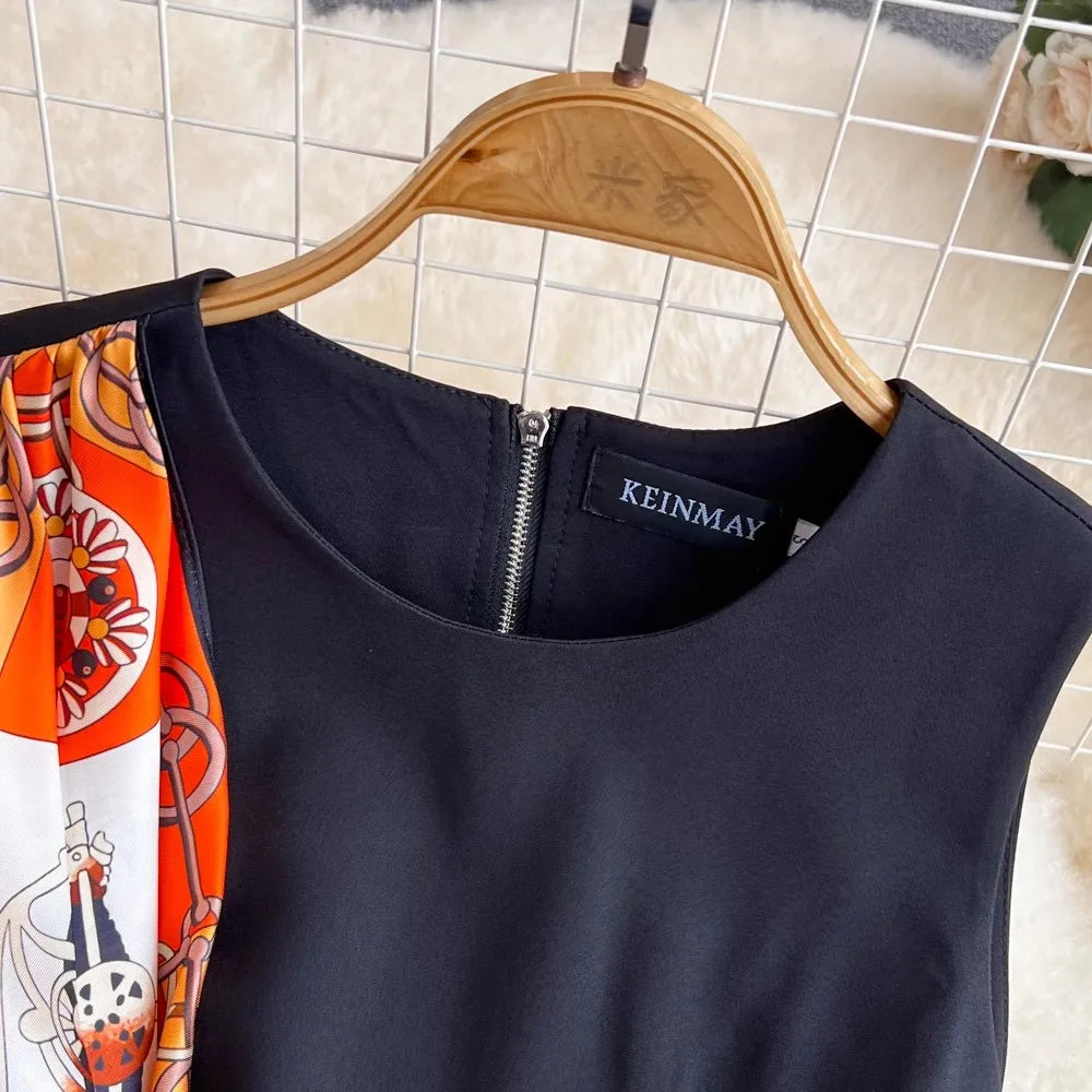 Zomerjurk Patchwork Vrouwelijk Feestjurk