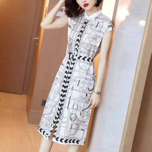 Midi Jurk Bloemenprint Elegante Zomerjurk - StudioMarella