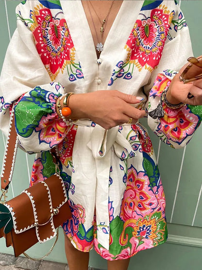 Zomer Maxi Jurk met Bloemenprint Elegant en Luchtig