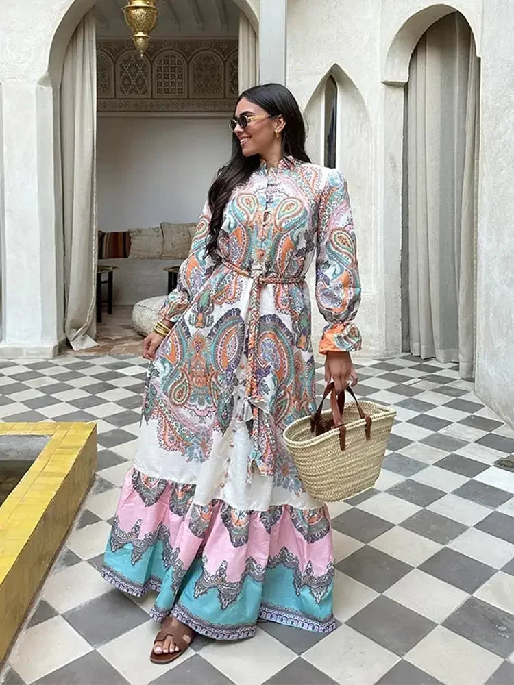Zomer Maxi Jurk met Bloemenprint Elegant en Luchtig