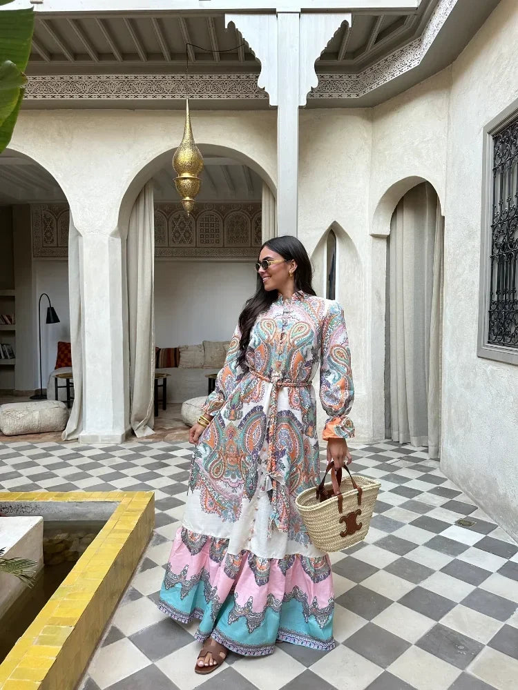 Zomerjurk Maxi Jurk Lange Vrouwelijke Zomerkleding