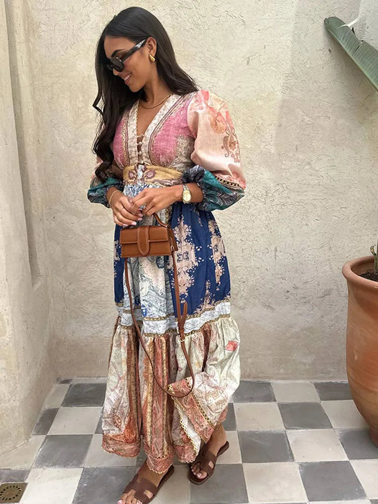 Zomerjurk Maxi Jurk Lange Vrouwelijke Zomerkleding