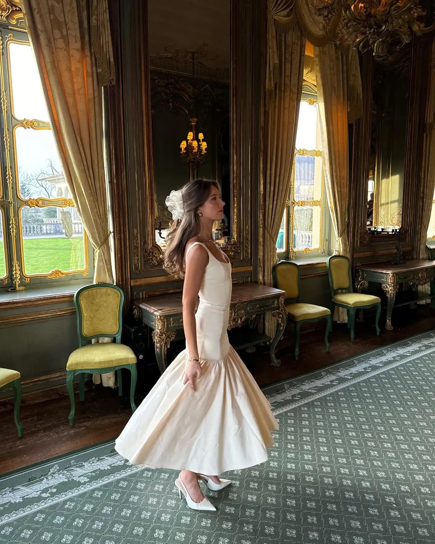 Mouwloze Midi Jurk voor Vrouwen Zomer Elegant Ruches