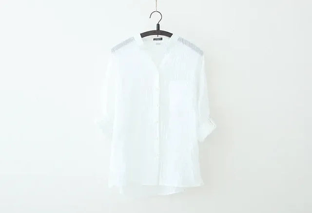 Vrouwelijke Blouse Vintage Stijl Elegant Kort