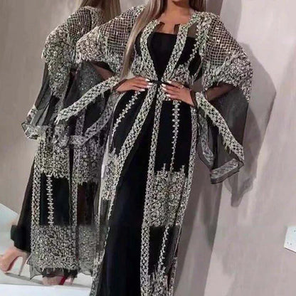 Dames Avondjurk Glitter Elegante Feestjurk