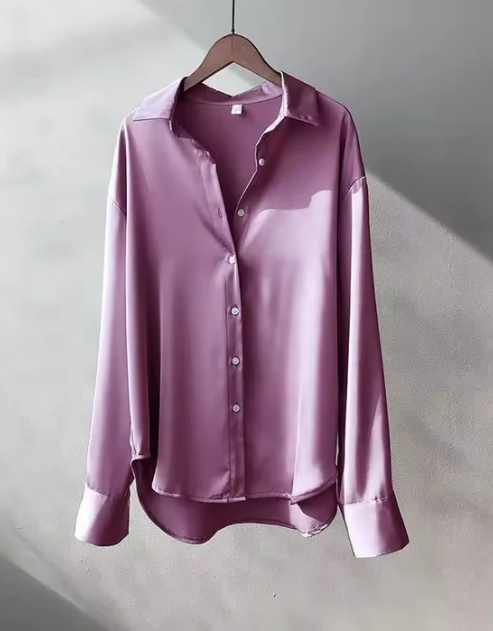 Elegante Damesblouse met Zachte Glans | Damesmode 6