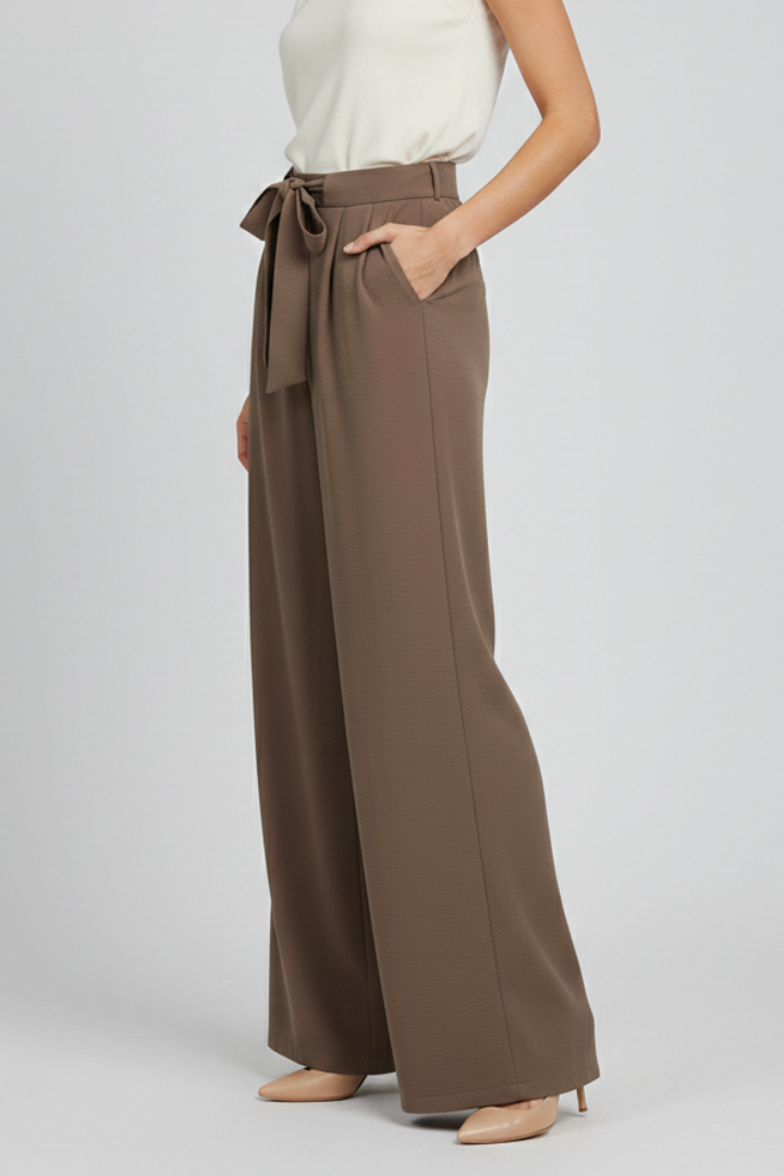 Elegante Flared Broek | Dames Pantalon met Koord Taille 2
