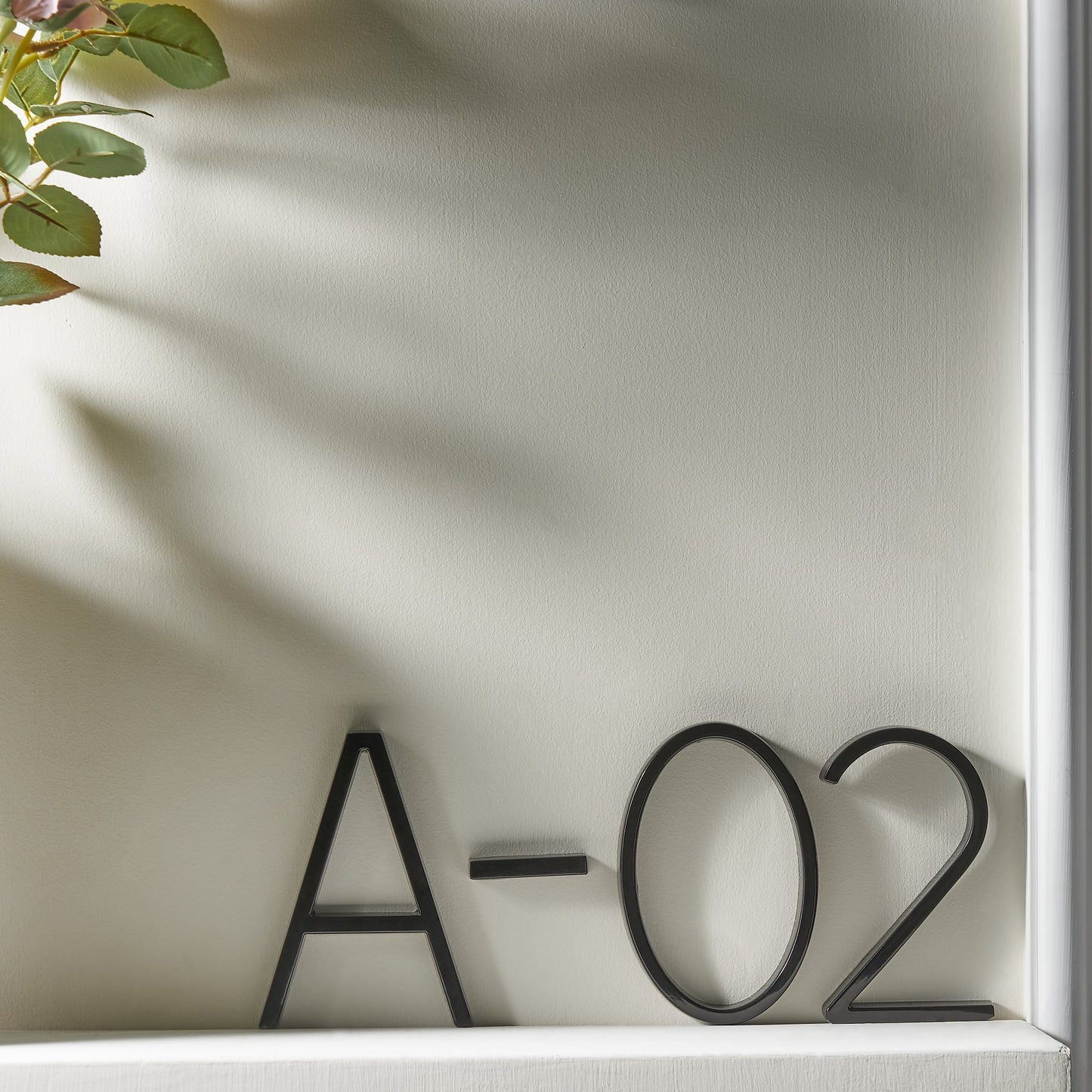 Moderne Huisnummers van Zinklegering met 3D-Effect 12,7 cm Zwart Mat