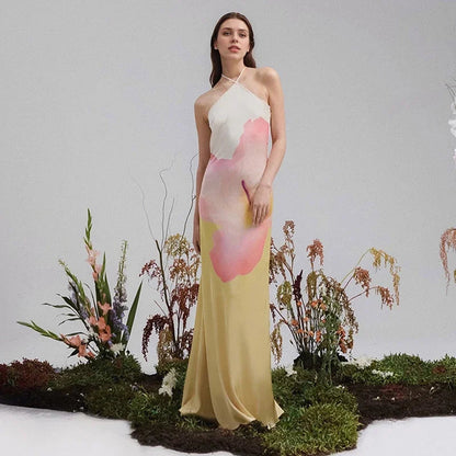 Elegante Maxi Jurk met Eén Schouder | Lange Jurk Dames 1