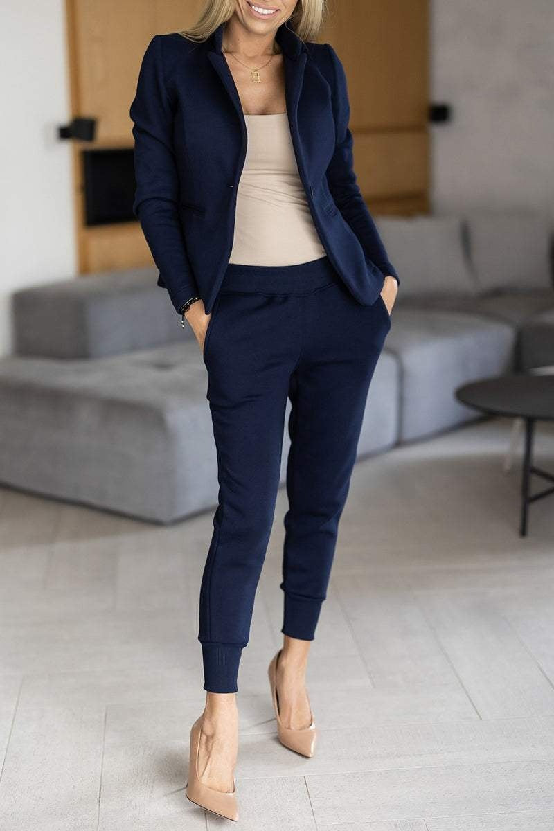 Elegante Tweedelige Set Dames | Blazer en Joggerbroek 9