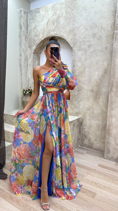 Elegante Wijde Schouderjurk | Zomerjurk voor Evenementen 2