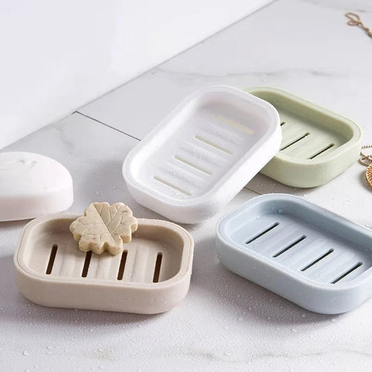 Wandmontage Zeephouder met Draineersysteem & Zelfklevende Bevestiging – Hygiënisch Badkameraccessoire in Beige, Wit, Groen & Grijs
