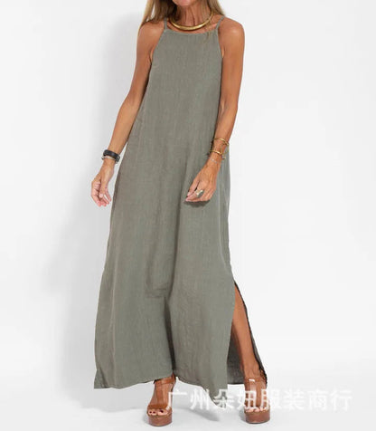Zomerjurk met Elegante Split en V-lijn - StudioMarella