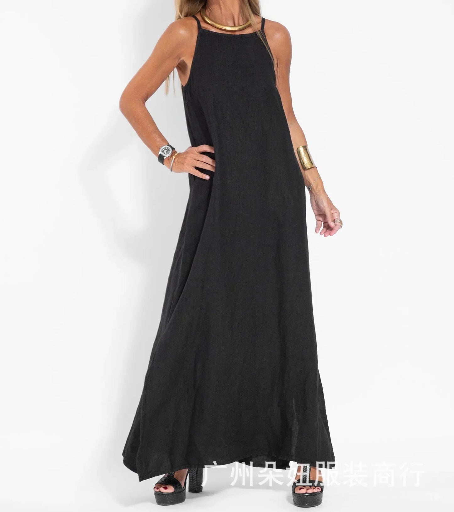 Elegante Zomerjurk Dames met Splitten | Lange Zomerjurk 6