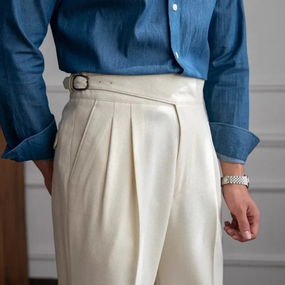 Hoge Classical Broek voor Mannen Rechte Pijp