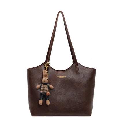 Elena Dames Zwarte Schoudertas | Vegan Leer, Vintage Stijl 2