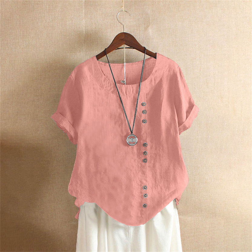 Vrouwelijke Blouse Elegante Katoenen Overhemd - StudioMarella