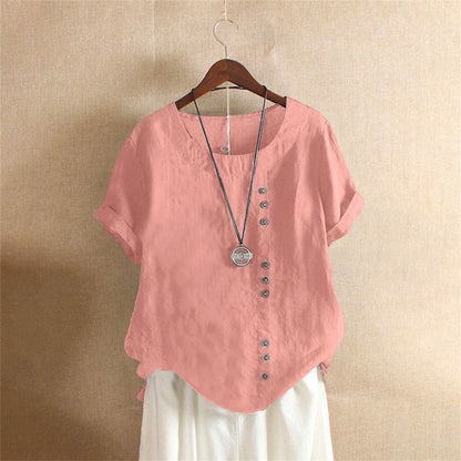 Vrouwelijke Blouse Elegante Katoenen Overhemd - StudioMarella