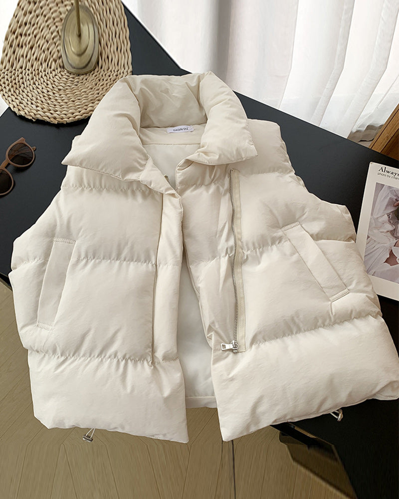 Dames Mouwloze Jas Warm Gewatteerd Polyester - StudioMarella