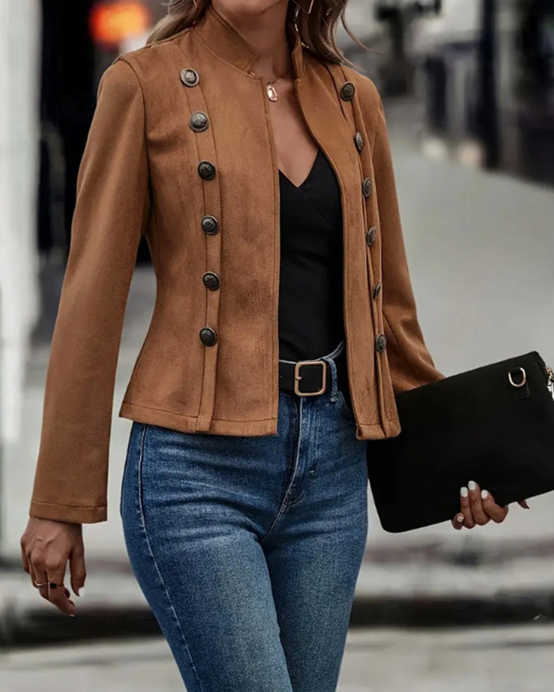 Dames Jasje Casual Stijl Elegant Korte Mouw - StudioMarella