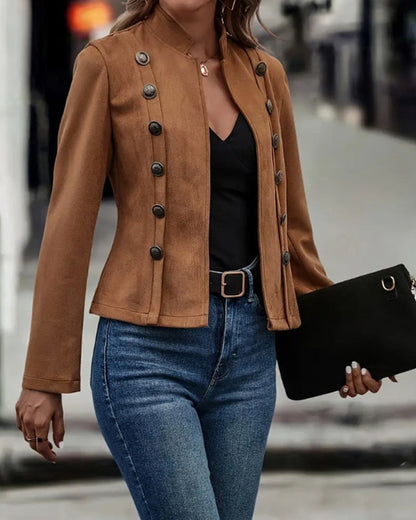 Dames Jasje Casual Stijl Elegant Korte Mouw - StudioMarella
