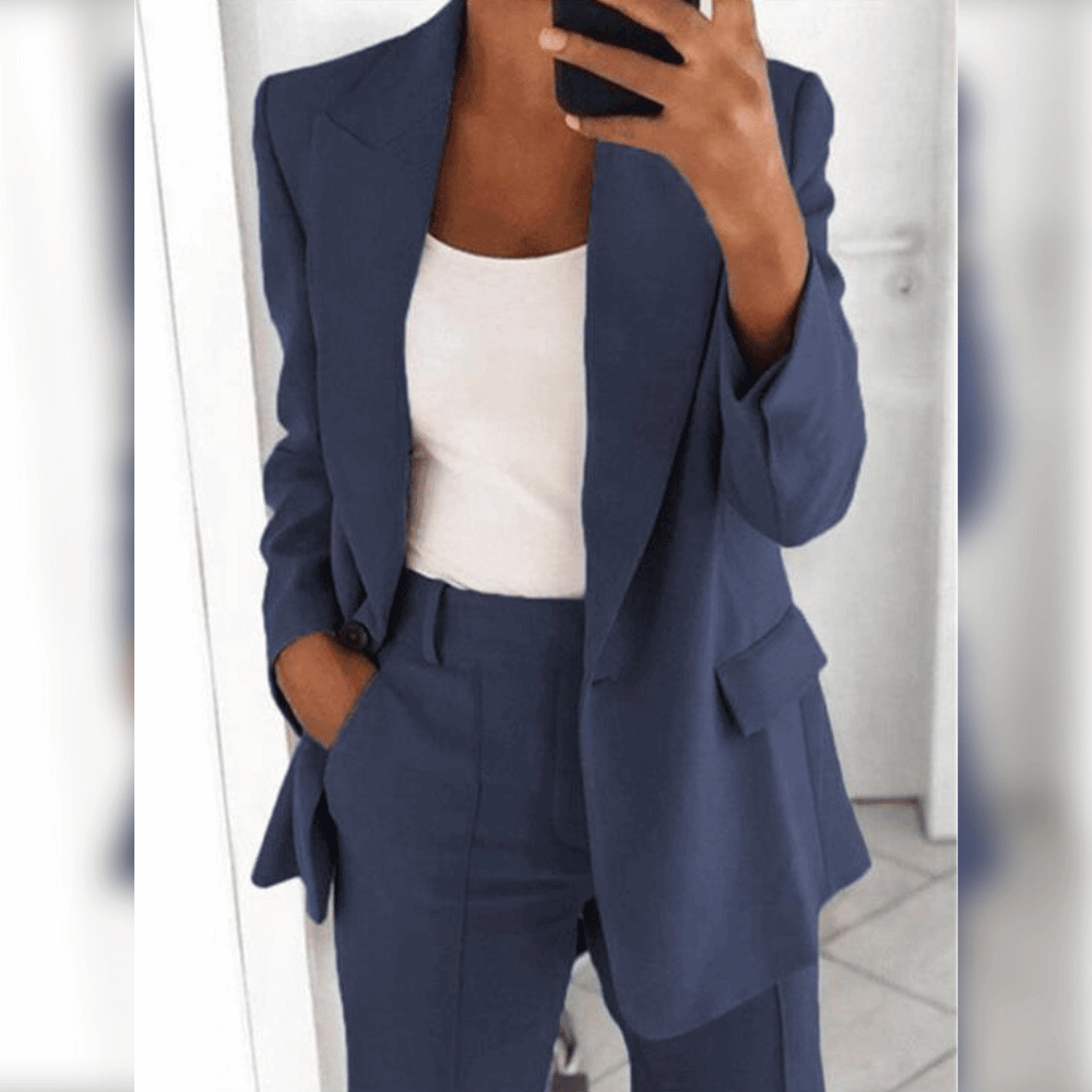 Dames Blazer Casual Chic en Elegante
