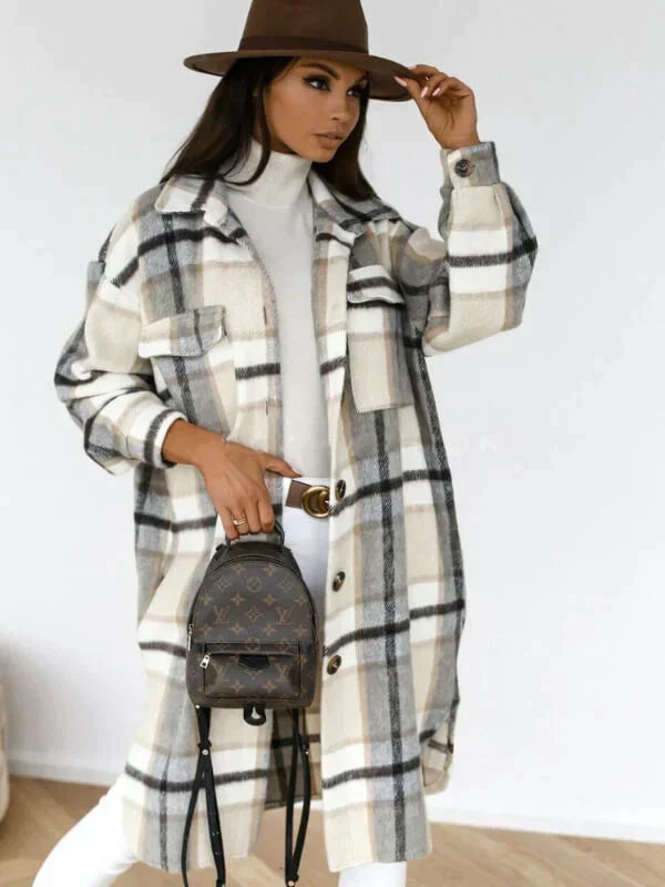 Vrouwenjas Lange Elegante Winterjas - StudioMarella