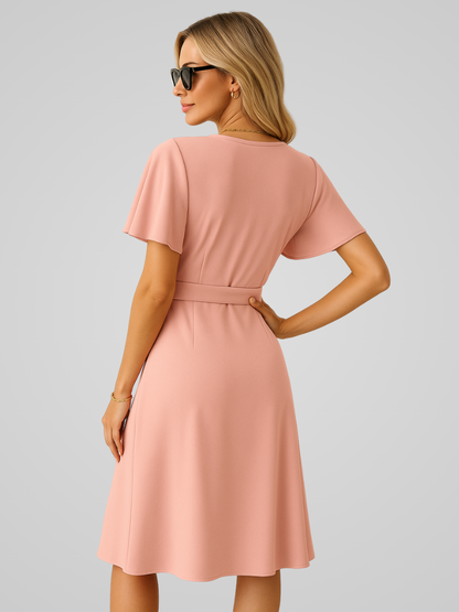 Zomerjurk voor Dames V-hals Elegante Vrouwelijke Jurk