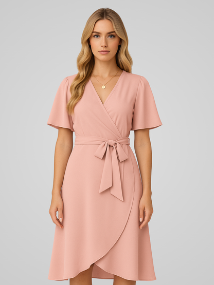 Zomerjurk voor Dames V-hals Elegante Vrouwelijke Jurk