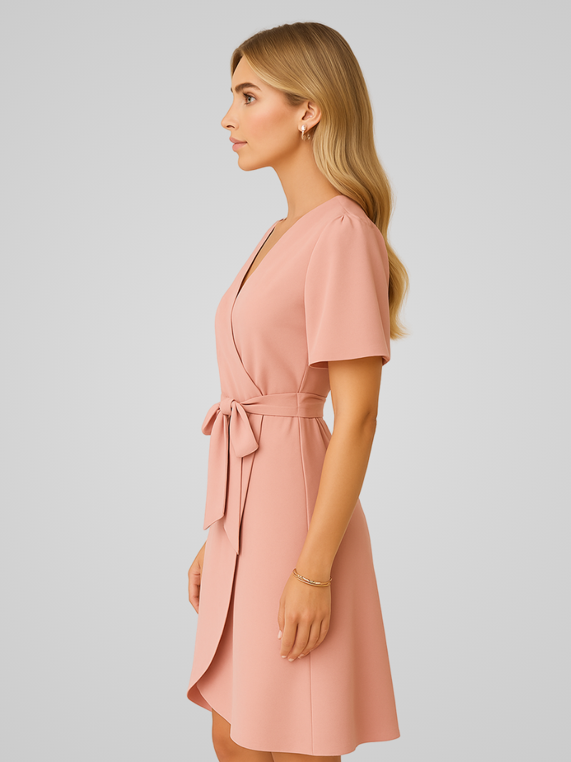 Zomerjurk voor Dames V-hals Elegante Vrouwelijke Jurk