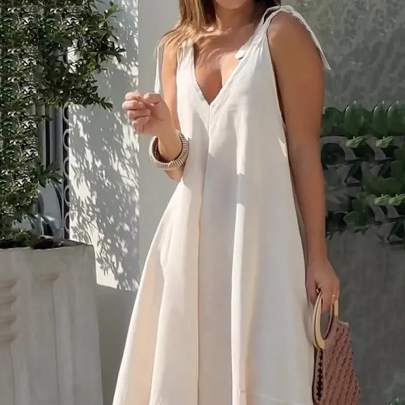 Vrouwen Zomerjurk Lange Maxi Jurk Zomerse Look