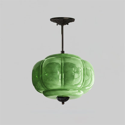 Vintage design plafondlamp van glas – elegante plafondverlichting met metalen details