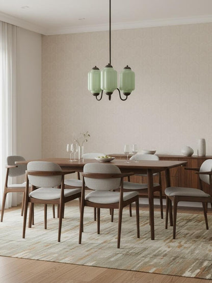Melkglazen Kroonluchter Vintage Afwerking Tijdloze Elegantie Klassieke Verlichting voor Eetkamer Woonkamer