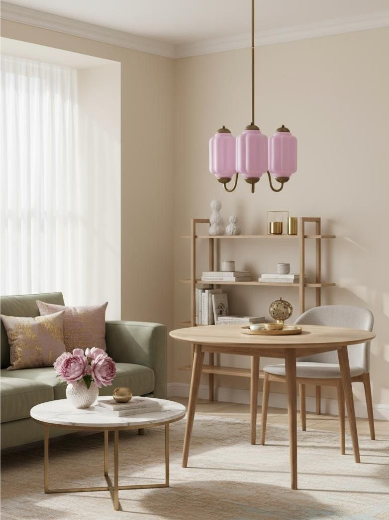 Melkglazen Kroonluchter Vintage Afwerking Tijdloze Elegantie Klassieke Verlichting voor Eetkamer Woonkamer