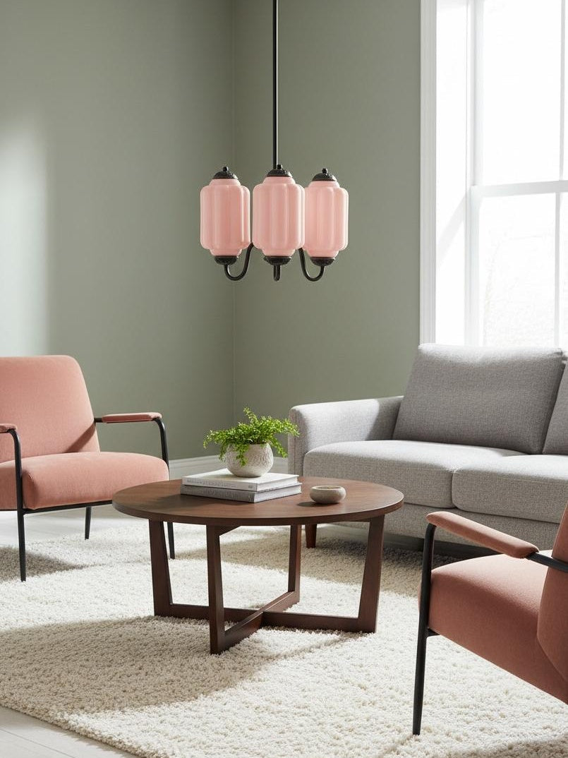 Melkglazen Kroonluchter Vintage Afwerking Tijdloze Elegantie Klassieke Verlichting voor Eetkamer Woonkamer
