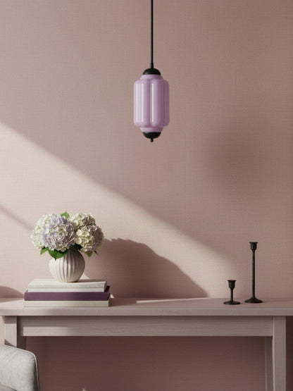 Vintage Glazen Hanglamp met Nostalgische Uitstraling – Verfijnde Verlichting voor Eetkamer en Keuken