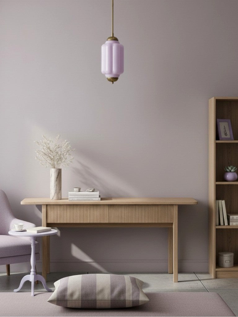 Vintage Glazen Hanglamp met Nostalgische Uitstraling – Verfijnde Verlichting voor Eetkamer en Keuken