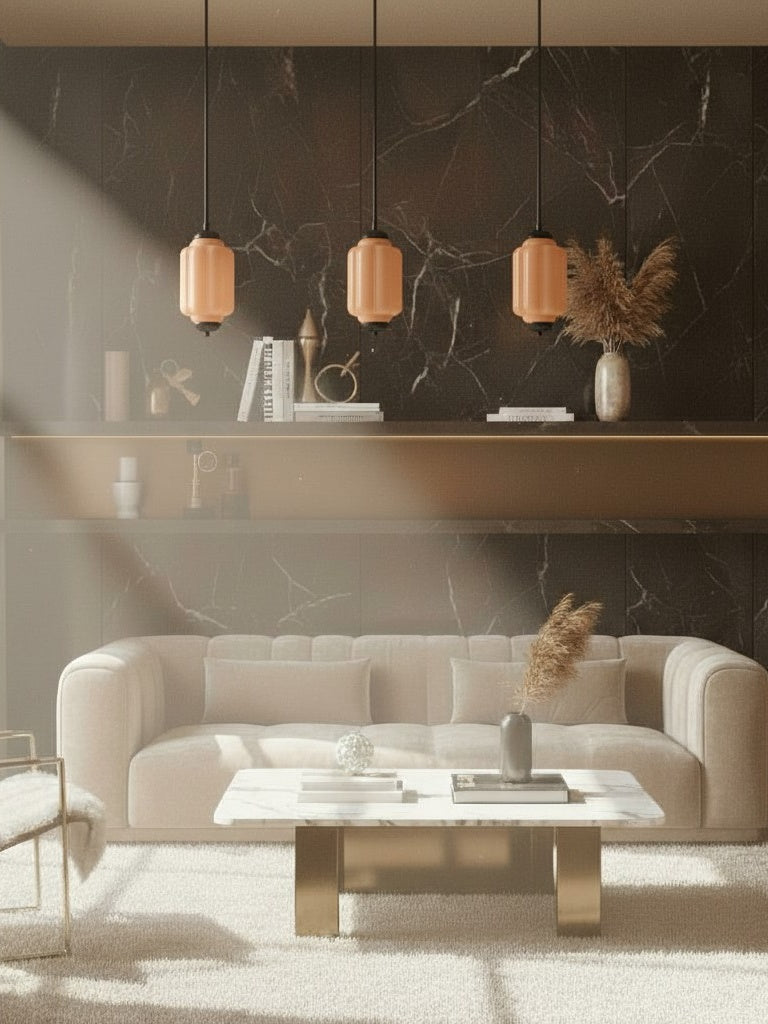 Vintage Glazen Hanglamp met Nostalgische Uitstraling – Verfijnde Verlichting voor Eetkamer en Keuken