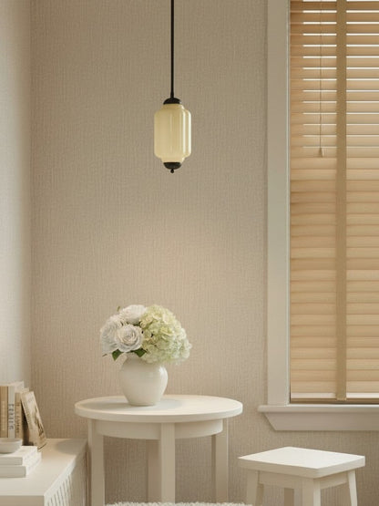 Vintage Glazen Hanglamp met Nostalgische Uitstraling – Verfijnde Verlichting voor Eetkamer en Keuken