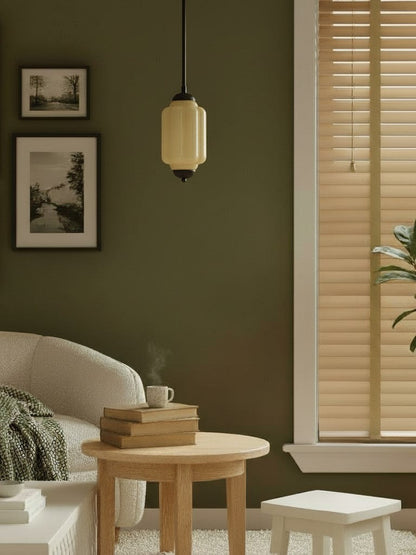 Vintage Glazen Hanglamp met Nostalgische Uitstraling – Verfijnde Verlichting voor Eetkamer en Keuken