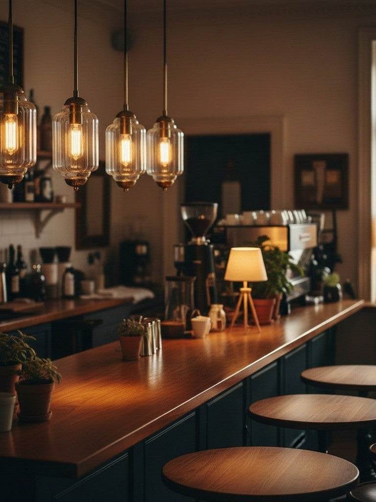 Vintage Glazen Hanglamp met Nostalgische Uitstraling – Verfijnde Verlichting voor Eetkamer en Keuken