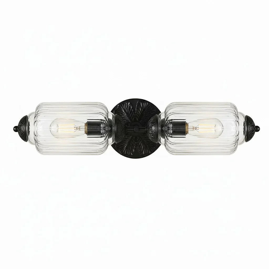 Eloise Vintage Scalloped Milk Glass Wall Sconce - Modern Accent Lighting for Bathroom and Bedroom