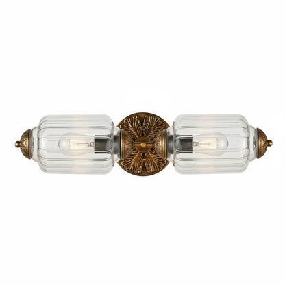 Eloise Vintage Scalloped Milk Glass Wall Sconce - Modern Accent Lighting for Bathroom and Bedroom