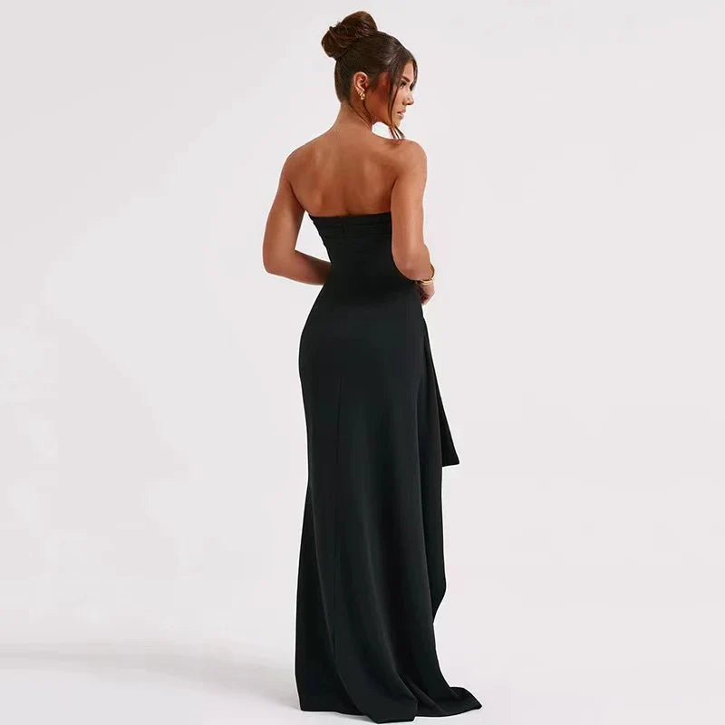 Elysia Strapless Avondjurk | Flatterend Lang Silhouet voor Bruiloft en Feestelijke Gelegenheden 2