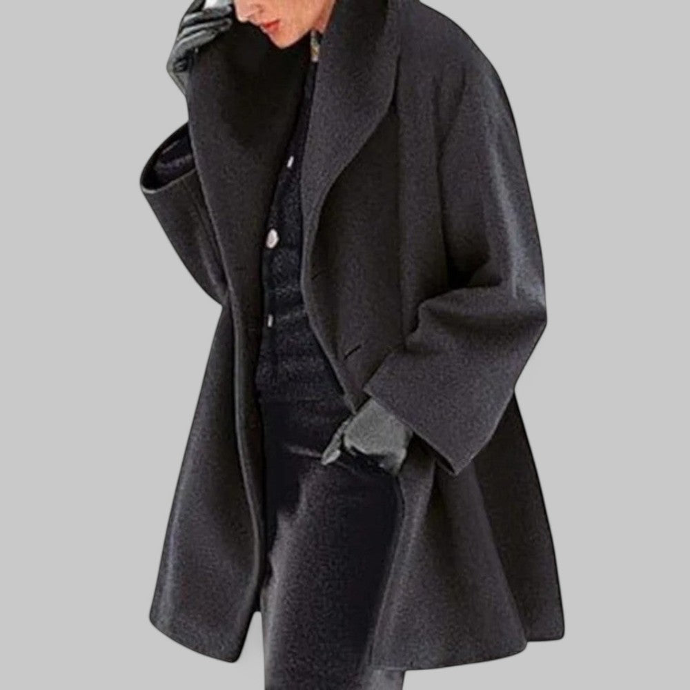 Dames Coat Elegante Cammello Kleur voor Herfst en Winter